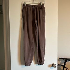 Aerie Brown Comfy Drawstring Waistband Sweatpant Joggers Size XS EUC
